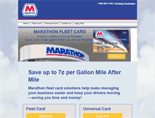 Tablet Screenshot of marathonfleetcard.com